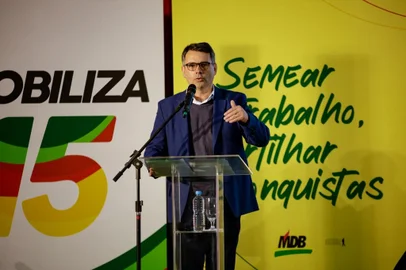 Fabio Branco, presidente do MDB, participa de reunião de mobilização parea a eleição de 2024<!-- NICAID(15502674) -->