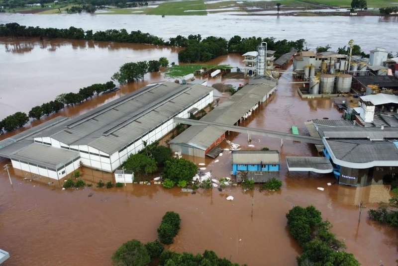 Fábrica da Fontana SA é atingida novamente pela chuva no Vale do Taquari<!-- NICAID(15602779) -->