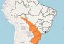 Alerta de declínio de temperatura inclui RS e faixa que vai até o norte do Brasil