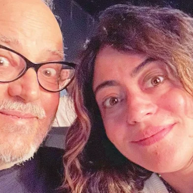 Carol Castro e o pai