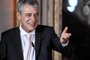 Brazilian singer and songwriter Chico Buarque delivers a speech after receiving the Camoes Award during the Camoes literature Award ceremony at Queluz Palace in Queluz, outskirts of Lisbon on April 24, 2023. (Photo by PATRICIA DE MELO MOREIRA / AFP)Editoria: ACELocal: QueluzIndexador: PATRICIA DE MELO MOREIRASecao: literatureFonte: AFPFotógrafo: STR<!-- NICAID(15411133) -->