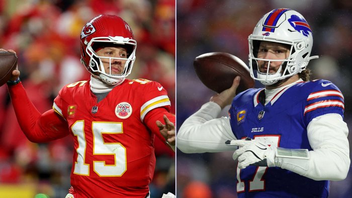 Montagem em cima de fotos de David Eulitt e Al Bello / GETTY IMAGES NORTH AMERICA / Getty Images via AFP