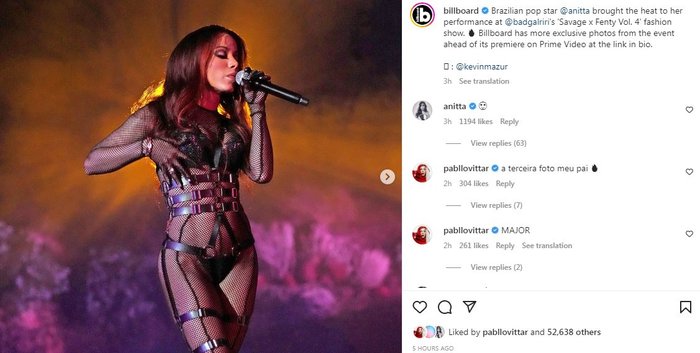 Reprodução / Instagram / @billboard