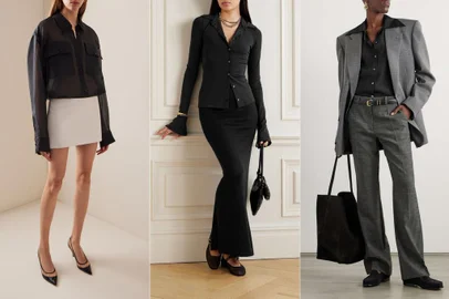 Coluna Roberta Weber sobre camisa preta<!-- NICAID(15812408) -->
