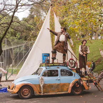 Espetáculo As Aventuras do Fusca à Vela, do Grupo Ueba Produtos Notáveis, de Caxias do Sul.<!-- NICAID(12516402) -->