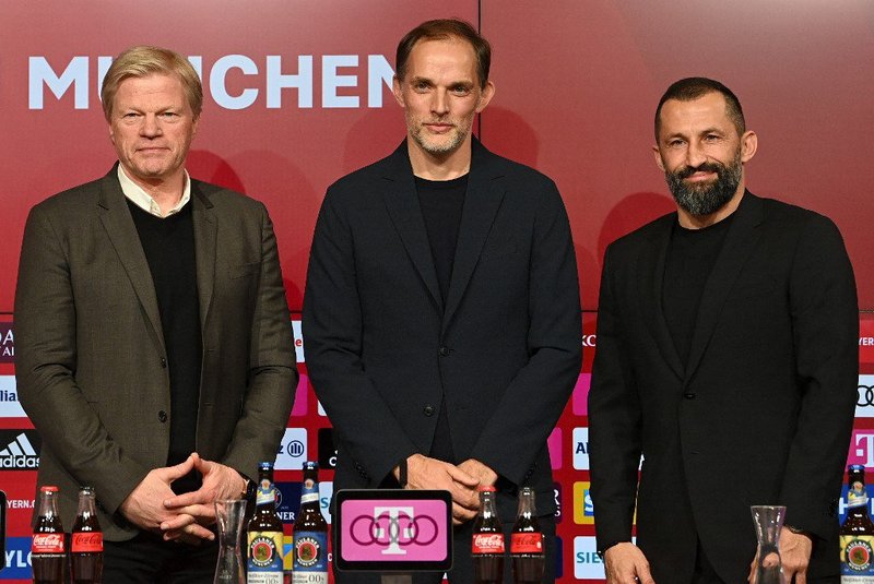 Oliver Kahn, Thomas Tuchel,  Hasan Salihamidzic, Bayern de Munique