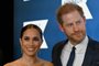 (FILES) Prince Harry, Duke of Sussex, and Meghan, Duchess of Sussex, arrive at the 2022 Robert F. Kennedy Human Rights Ripple of Hope Award Gala at the Hilton Midtown in New York City on December 6, 2022. Prince Harry and wife Meghan Markle were involved in a "near catastrophic car chase" involving paparazzi in New York late on May 16, 2023, a spokesperson for the couple said May 17. "This relentless pursuit, lasting over two hours, resulted in multiple near collisions involving other drivers on the road, pedestrians and two NYPD officers," the spokesperson added. (Photo by ANGELA WEISS / AFP)Editoria: HUMLocal: New YorkIndexador: ANGELA WEISSSecao: celebrityFonte: AFPFotógrafo: STF<!-- NICAID(15430496) -->