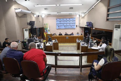 Augusto Martins/Câmara Caxias / Divulgação Ficou para fevereiro a votação da manutenção ou derrubada dos vetos do prefeito Adiló Didomenico nos projetos que previam reajustes para o vale-alimentação e para os servidores da Câmara de Vereadores de Caxias do Sul. <!-- NICAID(16205588) -->