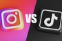 Instagram Versus TikTok. Rivalry Competition Concept on Social Media Instagram Versus TikTok. Rivalry Competition Concept on Social Media Fonte: 371692265<!-- NICAID(15160090) -->