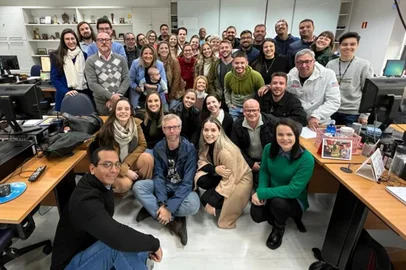 Prêmio RBS Jornalism 2022.. Na foto, profissionais da redação.<!-- NICAID(15426450) -->