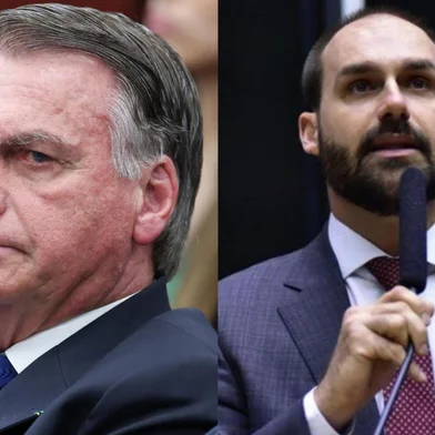 PF marca depoimento de Jair Bolsonaro em inquérito contra Eduardo<!-- NICAID(16048529) -->