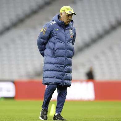 ancelotti durante treino da seleção <!-- NICAID(16168862) -->