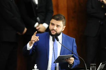 PORTO ALEGRE, RS, BRASIL, 03/02/2021 - Deputado Gabriel Souza novo presidente da assembleia legislativa do estado. Foto: Ronaldo Bernardi  / Agencia RBS<!-- NICAID(14705723) -->