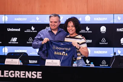 Will Anacleto / Grêmio/Divulgação Bárbara Fonseca, nova executiva do Grêmio<!-- NICAID(16206929) -->