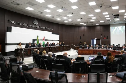 Sessão Órgão Especial -3Florianópolis, SC, Brasil - 18/11/2024 - TJSC - Sessão do Órgão Especial.Foto: Cristiano Estrela / NCI TJSC<!-- NICAID(16260888) -->