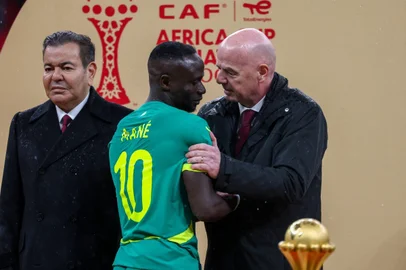 Sadio Mané, Gianni Infantino, futebol