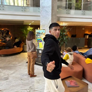 Alan Rodríguez em Porto Alegre.
