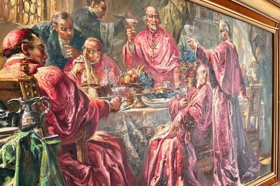 ***** nota exclusiva coluna 3por4 *********Pinacoteca José Antonio e Hieldis Martis adquire pintura de Aldo Locatelli, de 1952. "Banquete dos Cardeiais" é uma das obras mais recentes de se acervo. A obra poderá ser vista em 2024, em uma exposição na Galeria Municipal de Caxias do Sul.<!-- NICAID(15434898) -->