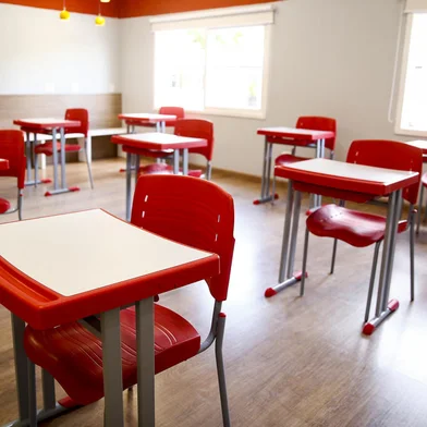 PORTO ALEGRE, RS, BRASIL, 16-10-2020: Preparativos para a volta as aulas na proxima segunda-feira (19) no colegio Monteiro Lobato, no bairro Boa Vista. (Foto: Mateus Bruxel / Agencia RBS)Indexador: Fernando Gomes<!-- NICAID(14618526) -->