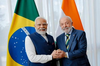 Presidente da RepÃºblica, Luiz InÃ¡cio Lula da Silva, durante CerimÃ´nia oficial de chegada do Primeiro-Ministro da RepÃºblica da Ãndia, Narendra Modiâ¨â¨Foto: Ricardo Stuckert / PR<!-- NICAID(16096457) -->