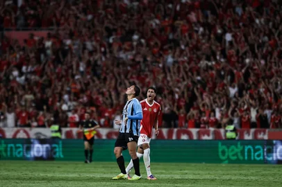 PORTO ALEGRE, RS , BRASIL, 25-01-2026: Internacional x Grêmio, clássico GRE-NAL número 449, válido pela quinta rodada do Gauchão 2026, realizado no estádio Beira-Rio. Foto: Renan Mattos/Agência RBS<!-- NICAID(16211526) -->