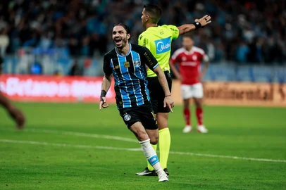 PORTO ALEGRE, RS, BRASIL, 03-09-2026: Grêmio vs Internacional, clássico GreNal nº454, pelo jogo de volta das Quartas-de-Final da Copa do Brasil 2026. O jogo ocorre na Arena, em Porto Alegre. Foto: Duda Fortes/Grupo RBS<!-- NICAID(16359181) -->