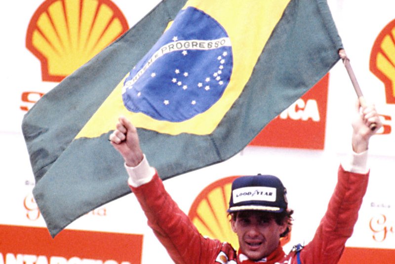 Ayrton Senna venceu o GP do BR em 1991 em Interlagos.<!-- NICAID(10426063) -->