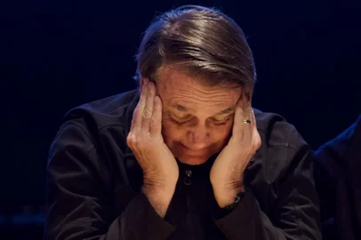 PORTO ALEGRE, RS, BRASIL, 23/06/2023- Bolsonaro na Assembleia em encontro do PL. Foto: Jefferson Botega / Agencia RBSIndexador: Jeff Botega<!-- NICAID(15464514) -->