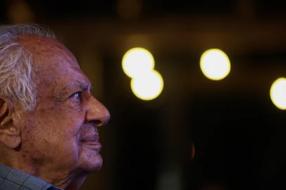 Capão da Canoa, RS, Brasil, 31-01-2025: Celebração de 95 anos do ex-Senador, Pedro Simon. Foto: Renan Mattos/Agência RBS<!-- NICAID(15966792) -->