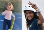 Fofura! Tatá Werneck publica foto da filha com skate para homenagear Rayssa Leal