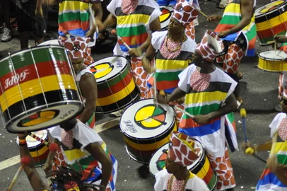 Bloco do Olodum no Campo Grande, no Carnaval 2010 em Salvador, na Bahia.<!-- NICAID(6781477) -->