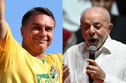 Flavio Bolsonaro e Lula , eleições presidenciais de 2026<!-- NICAID(16378133) -->