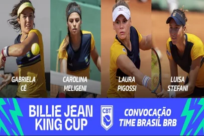 Equipe feminina tênis Billie Jean Cup 2021