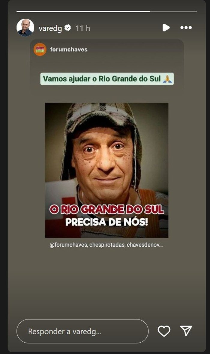 Reprodução / @varedg - Instagram Reprodução / @varedg - Instagram