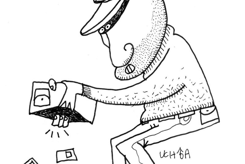 Ilustração do Uchôa. Ladrão de carteira.#PÁGINA: 82#EDIÇÃO: 2ª Fotógrafo: não se aplica<!-- NICAID(594775) -->