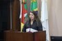 Vereadora de Caxias do Sul, Tatiane Frizzo (PSDB), no plenário da Câmara.<!-- NICAID(15414112) -->
