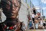 Mural pintado na EPI Imigrante homenageia etnias que compõem a comunidade caxiense; veja fotos