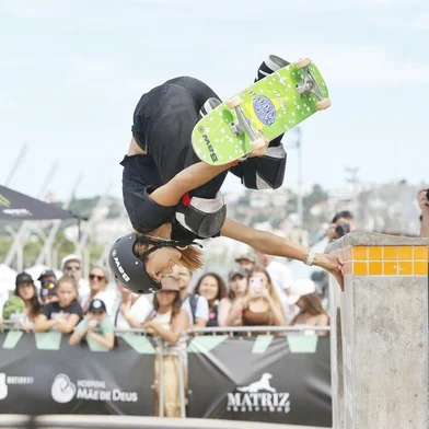 Porto Alegre, RS, Brasil, 19/03/2023 - Campeonato STU de skate na Orla do Guaíba, em Porto Alegre -  Foto: Lauro Alves/Agência RBS<!-- NICAID(15379780) -->