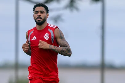 Matheus Bahia em treino do Inter<!-- NICAID(16228745) -->