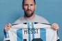 This undated photo provided by Sotheby's courtesy of Sam Robles photography shows Lionel Messi holding one of six match worn shirts from the 2022 FIFA World Cup. A set of six shirts worn by Lionel Messi during Argentina's victorious run to the 2022 World Cup in Qatar will be auctioned off in December, Sotheby's announced November 20, estimating their value at over $10 million. (Photo by Sam ROBLES / Sam Robles photography / AFP) / RESTRICTED TO EDITORIAL USE - MANDATORY CREDIT "AFP PHOTO / HANDOUT / SAM ROBLES PHOTOGRAPHY / SOTHEBY'S" - NO MARKETING - NO ADVERTISING CAMPAIGNS - DISTRIBUTED AS A SERVICE TO CLIENTS<!-- NICAID(15603395) -->