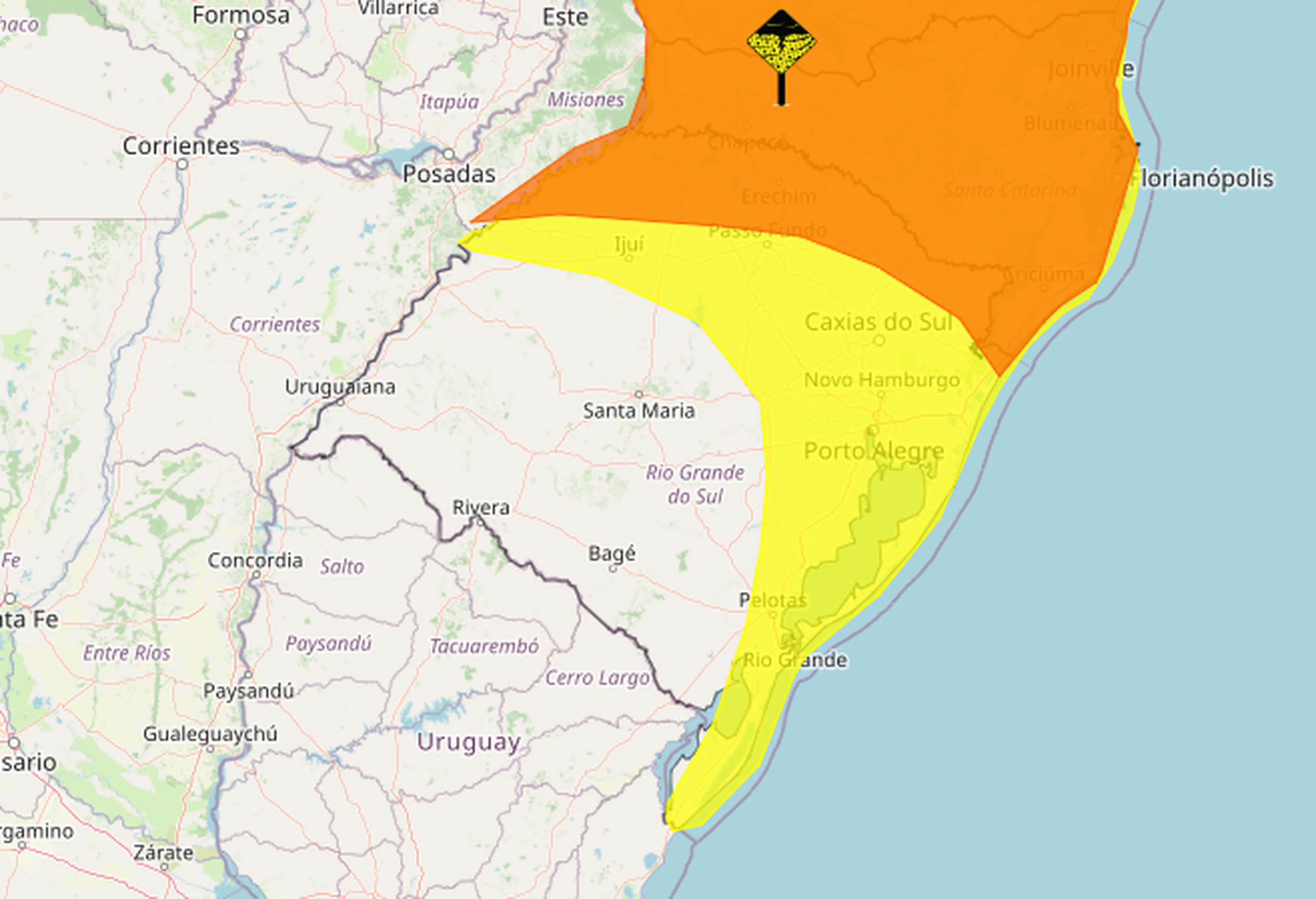 Instituto Nacional de Meteorologia (Inmet)/Reprodução