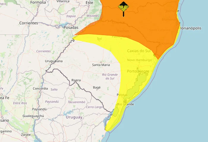 Instituto Nacional de Meteorologia (Inmet) / Reprodução