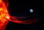 Nasa emite alerta por tempestade solar que impactará a Terra nos próximos dias