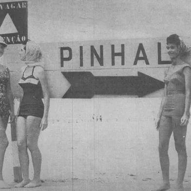 Balneário Pinhal, em 1960Reportagem da Revista do Globo<!-- NICAID(16146580) -->