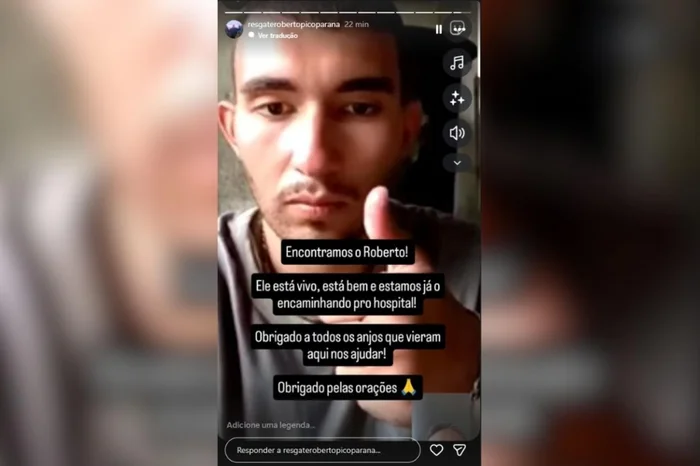 Reprodução / @resgaterobertopicoparana