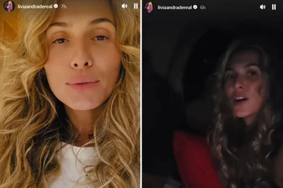 A apresentadora Lívia Andrade, do programa Domingão com Huck, da TV Globo, estava a bordo de um avião que precisou realizar um pouso de emergência na noite desta quinta-feira (29), em Jundiaí, no interior de São Paulo. <!-- NICAID(16048939) -->