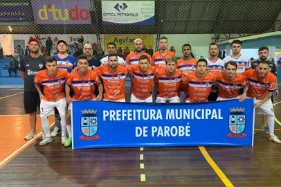 Time do União Parobé Futsal, na Taça Farroupilha 2023.<!-- NICAID(15410761) -->