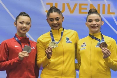 Rin Keys, Bárbara Domingos, Maria Eduarda Alexandre, ginástica rítmica