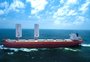 Navio movido a energia eólica inicia operação com primeira viagem ao Brasil