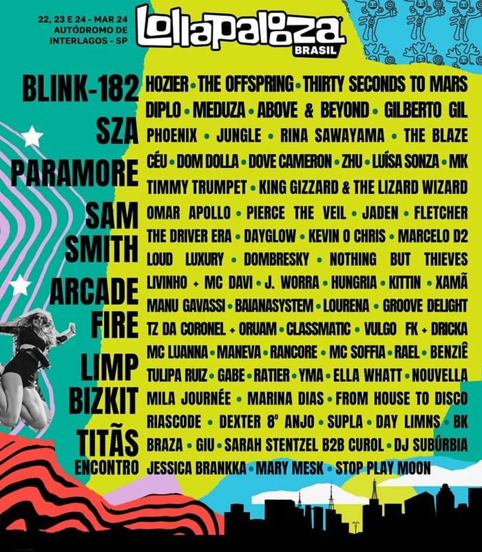 Lollapalooza Brasil / Divulgação Lollapalooza Brasil / Divulgação